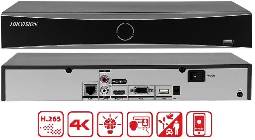 Hikvision DS-7604NXI-K1/4P/Alarm4+1